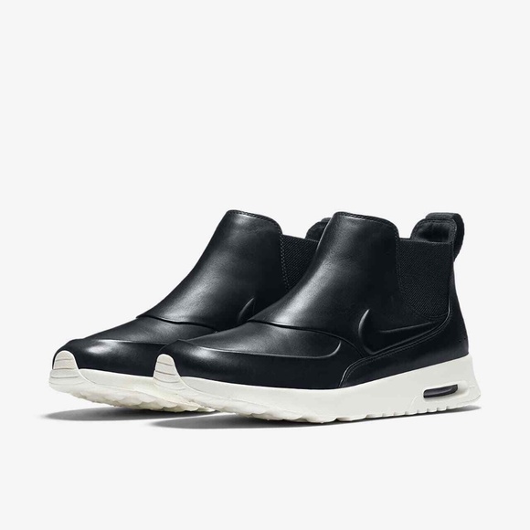 Nike Air Max Thea Mid Womens Boots Black Reflect Silver - Picture 5 of 7
